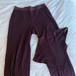 skims Dark Purple Lounge Set